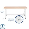 thumbnail image 5 of Seville Classics UltraHD Height Adjustable Workbench, 60" W x 24" D x 28.5"-42" H, 5 of 10