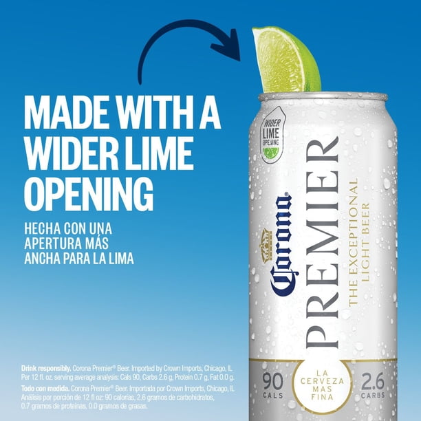 Corona Premier Mexican Lager Beer, 12 fl. oz. can, 18 pk