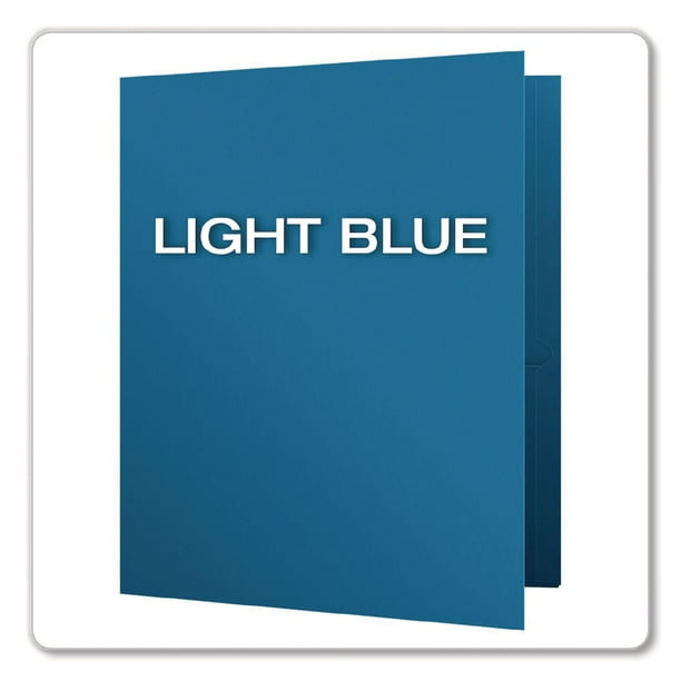 Oxford Twin Pocket Portfolios with Leatherette Grain, 25ct