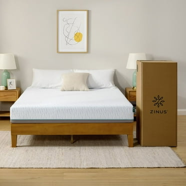 ZINUS Night Therapy Medium 8" Green Tea Memory Foam Mattress