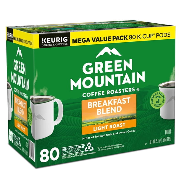 Green Mountain Coffee Roasters Light Roast Coffee Pods, Breakfast