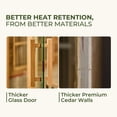 thumbnail image 7 of Backyard Discovery 4-Person Cedar Indoor Infrared Corner Sauna with Red Light Therapy and Chromotherapy, 7 of 14
