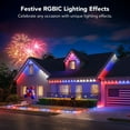 thumbnail image 4 of Govee 100ft RGBIC LED Outdoor Permanent String Lights, 4 of 15