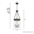 thumbnail image 4 of Hunter Devon Park with Clear Glass Pendant Ceiling Light Fixture, 4 of 10