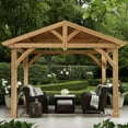 thumbnail image 1 of Member’s Mark Savannah Cedar and Aluminum Gazebo - 11’ x 13’, 1 of 9