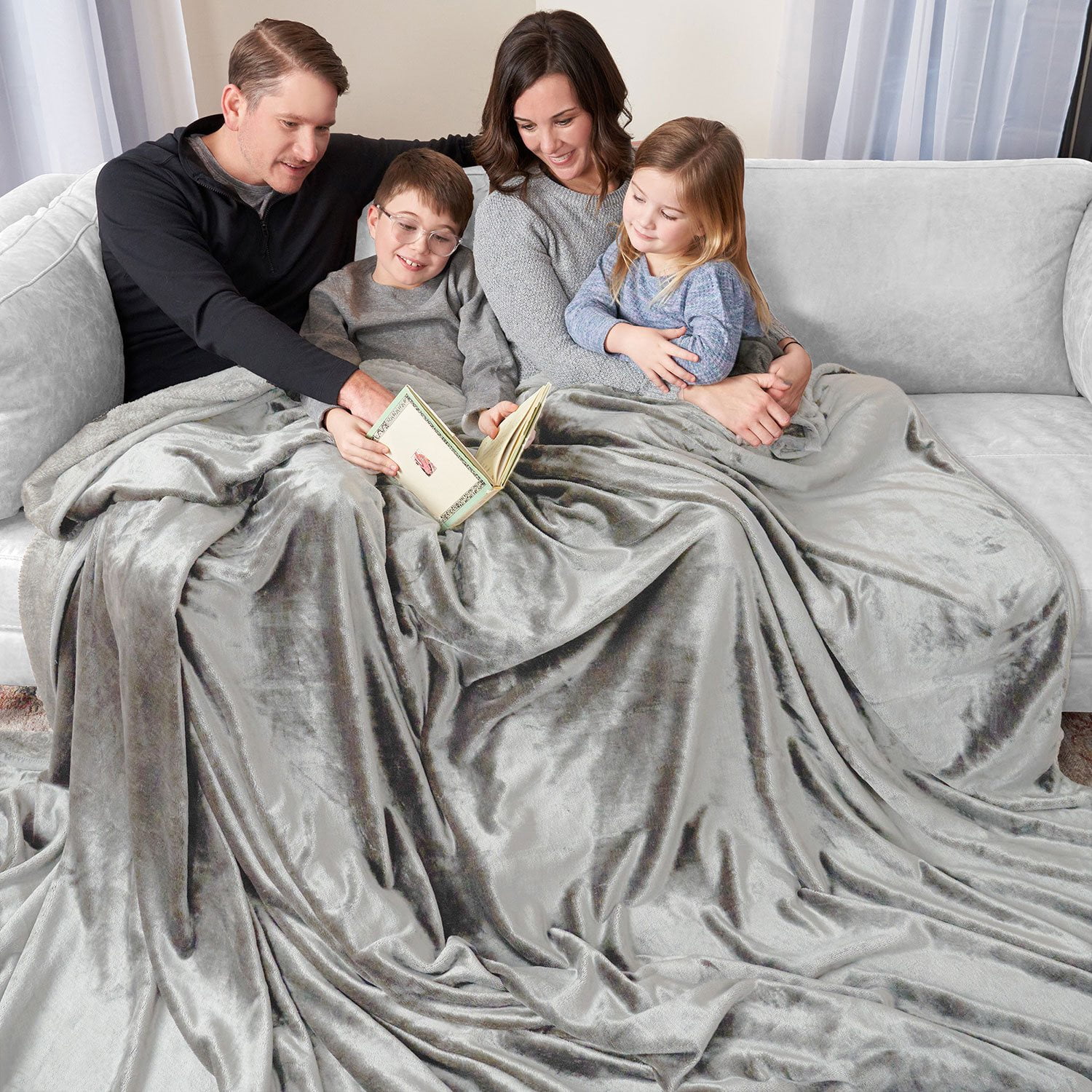 Oversized Cozy Night Cloud Throw Blanket, 110