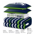 thumbnail image 5 of Logo Brands Seattle Seahawks Bed-In-A-Bag Set, 5 of 5
