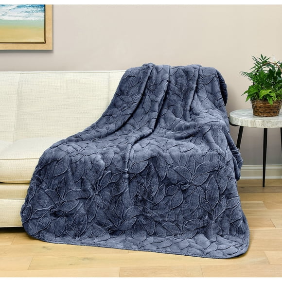 HGTV Triple Layer Jacquard Autumn Bliss Throw Blanket 60"x70"