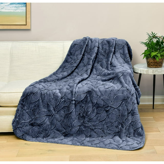 HGTV Triple Layer Jacquard Autumn Bliss Throw Blanket 60"x70"