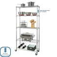 thumbnail image 6 of Seville Classics 5-Tier Steel Wire Shelving, 36” W x 14” D x 75.5” H, 6 of 14