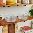 thumbnail image 2 of iDesign 2-Pack Clear Divided Lazy Susan Turntables, 11.5" L x 11.5" W x 4.3" H, 2 of 10