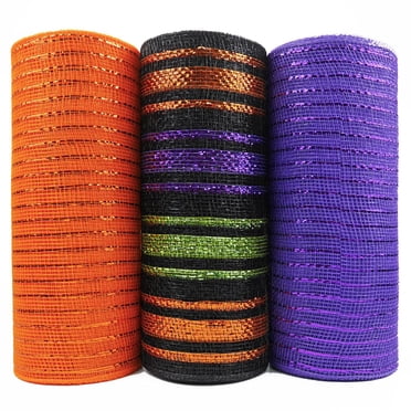 Member's Mark Premium Mesh Halloween and Harvest Ribbon, 3 pk.
