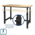 thumbnail image 4 of Seville Classics UltraHD Height Adjustable Workbench, 48" W x 24" D x 28.5"-42" H, 4 of 14