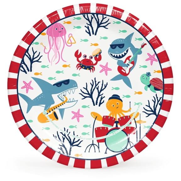 Member's Mark Ocean Fun Kids Paper Plates, 8.5", 100 ct.
