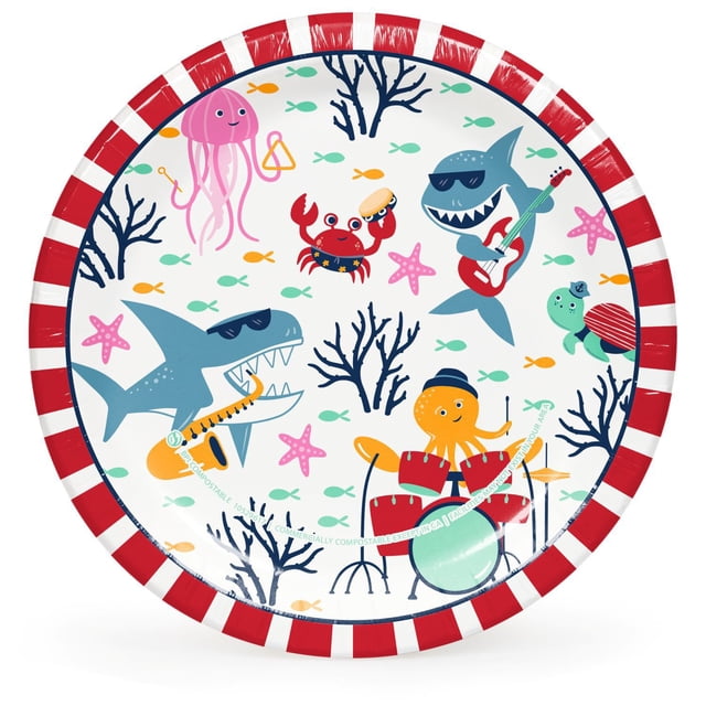 Member's Mark Ocean Fun Kids Paper Plates, 8.5", 100 ct.