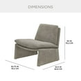 thumbnail image 2 of Fabric Mid-Century Modern Accent Chair, 2 of 9
