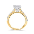 thumbnail image 3 of Lab Created Princess Cut Diamond Ring In 18K Gold, 3 of 5