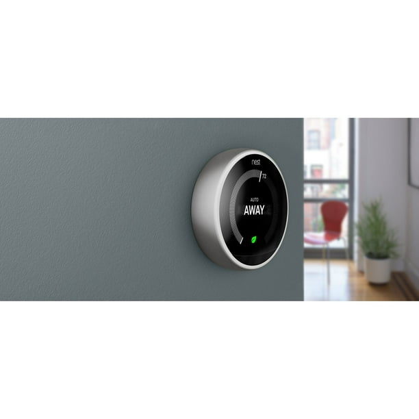 Google Nest Learning Thermostat 3rd Gen Stainless Steel (Open Box Bundle - 2 Pack) - 3rd Gen