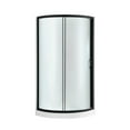 thumbnail image 1 of Breeze 34” x 34” x 77” Corner Shower Kit with Frosted Glass, Walls, Base and Hardware, 1 of 21