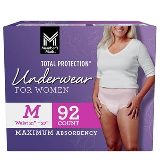 Member's Mark Total Protection Incontinence Underwear for Women, Choose Size