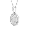 thumbnail image 2 of Diamond Initial Pendant Necklace in Sterling Silver, 2 of 5