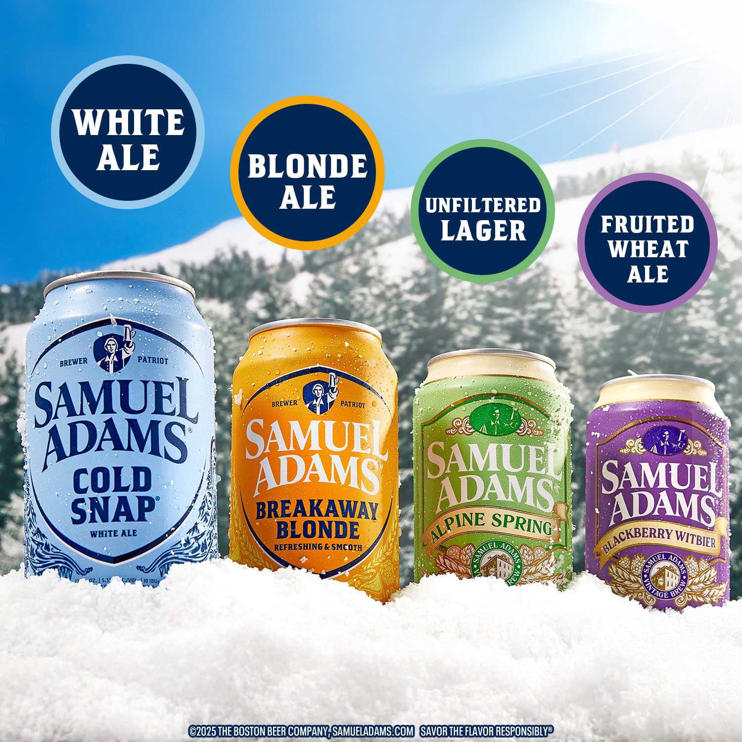Samuel Adams Seasonal Primetime Ale and Lager Beer Variety Pack