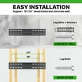 thumbnail image 7 of Member's Mark Tilt TV Wall Mount, 32" - 98" TVs, 7 of 8