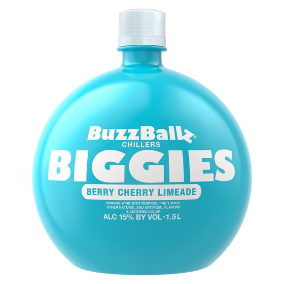 BuzzBallz Biggies Blue Berry Cherry Limeade Wine Chiller, 1.5 L