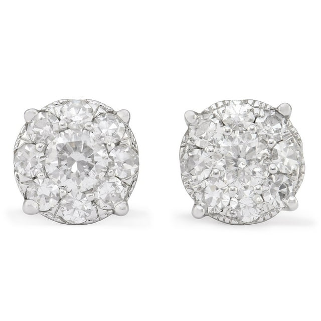 2.00 CT. T.W. Diamond Composite Earring Set in 14K White Gold