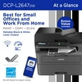 thumbnail image 2 of Brother Wireless Monochrome All-in-One Laser Printer with Higher Yield Ink, DCP-L2647DW, 2 of 8