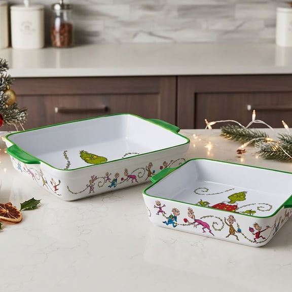 Licensed Peanuts 2-Piece Stoneware Bakeware Set