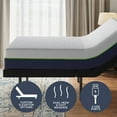 thumbnail image 4 of GhostBed Medium Firm Memory Foam Mattress and Adjustable Base Set, 4 of 10