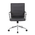 thumbnail image 3 of BOSS Office Contemporary Ribbed Style Mid-Back Arm Task Chair, 3 of 8