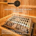thumbnail image 3 of Backyard Discovery 4-6 Person Cedar Outdoor Cube Sauna with Electric Heater & Porch, 3 of 14