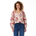 thumbnail image 6 of BILA Women's Printed Pintuck Long Sleeve Cotton Top, 6 of 9
