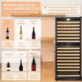 thumbnail image 3 of Lanbo 32 Inch 287 Bottle Dual Zone Wine Cooler Refrigerator, 3 of 16