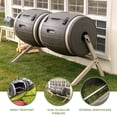 thumbnail image 2 of Lifetime Double Bin Rotating Composter 100 gallon, 2 of 23