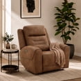 thumbnail image 1 of Cole & Rye Signature Faux Leather Dual Power Recliner Chair, 1 of 10