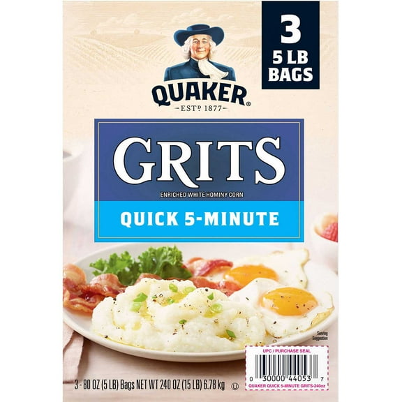 Quaker Quick 5-Minute Grits 5 lb., 3 pk.