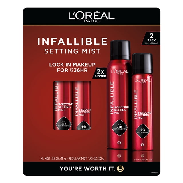 L'Oreal Paris Infallible Setting Spray XL + Regular Set