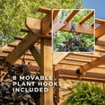 thumbnail image 6 of Backyard Discovery 13' x 11' Traditional Cedar Greenhouse - DIY, 6 of 16