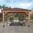 thumbnail image 2 of Backyard Discovery Barrington Cedar Gazebo with Powerport, Choose Size, 2 of 12