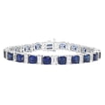 thumbnail image 1 of Cushion Cut Gemstone Bracelet in Sterling Silver, 1 of 5