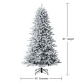 thumbnail image 6 of Member's Mark 7.5' Flocked Aspen Pre-Lit Christmas Tree, 6 of 10
