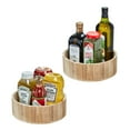 thumbnail image 8 of iDesign Set of 2 Natural Paulownia Wood Tall Turntable Organizers, 11" x 4" x 11”, 8 of 10