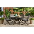 thumbnail image 1 of Member's Mark Newcastle Round Dining Set with Sunbrella Fabric, 5pc, 1 of 6