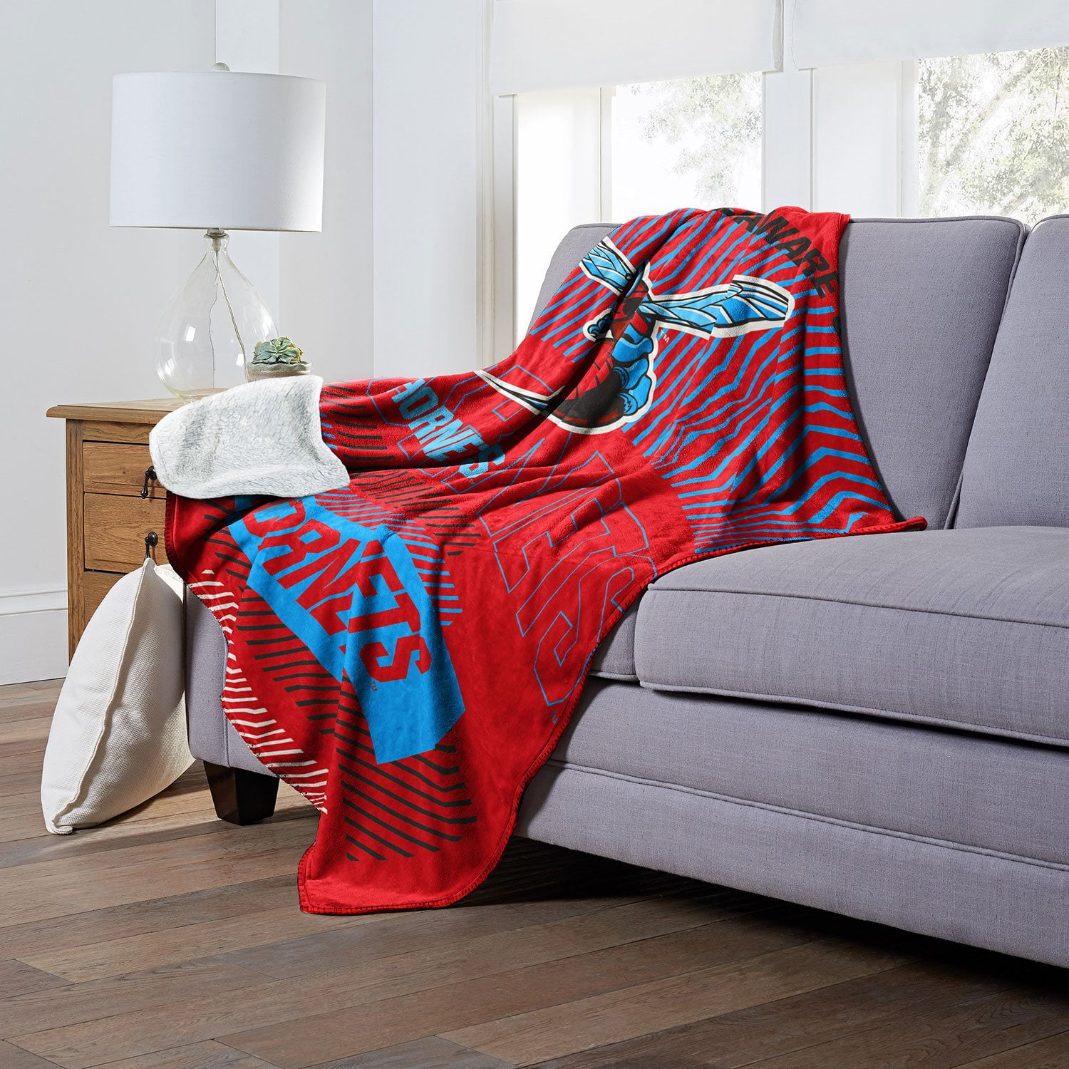 Officially Licensed NCAA Cloud Throw Blanket with Sherpa Back, 60