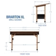 thumbnail image 16 of Backyard Discovery Briarton Grill Gazebo XL w/ Cantilever Roof, Choose Installation, 16 of 17