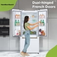 thumbnail image 12 of Hamilton Beach 17.7 Cu. Ft. French Door Refrigerator, Frost-Free, White with Brushed Gold Handles, 12 of 14
