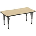 thumbnail image 1 of 24" x 48" Rectangle T-Mold Adjustable Activity Table with Chunky Legs, Assorted Colors, 1 of 6